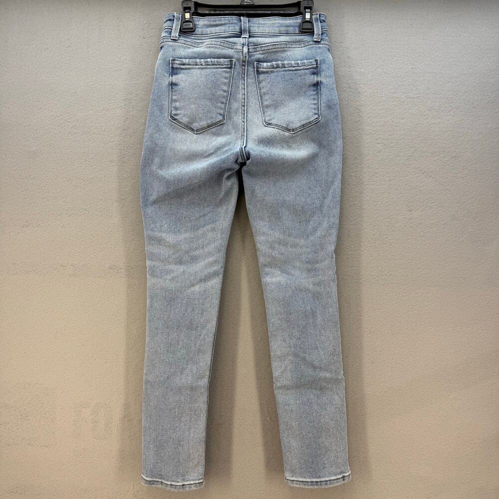 Evereve Jeans Women's 24 (0) Light Blue High Rise Fit Ever Straight Skinny Leg - Picture 2 of 14
